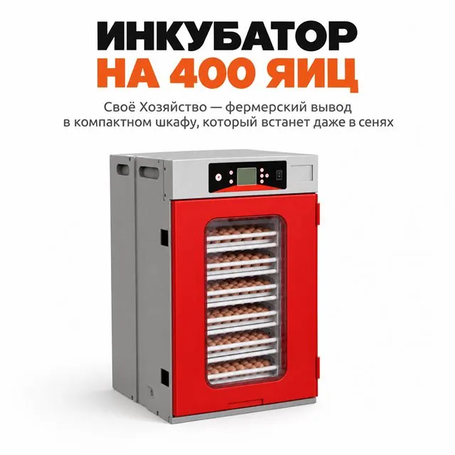 Инкубатор шкафной на 400 яиц