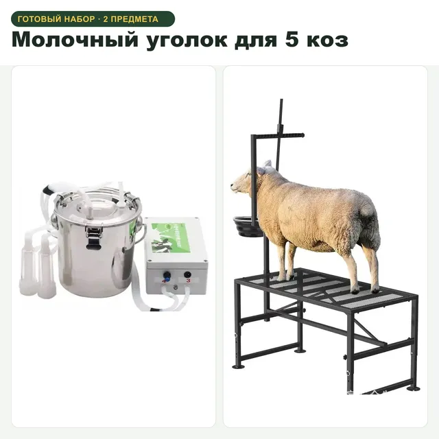 Молочный уголок для 5 коз